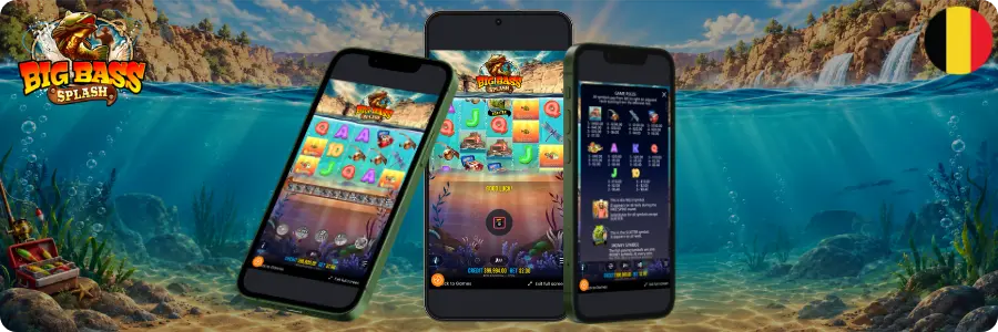 Big Bass Splash demo gameplay op mobiel