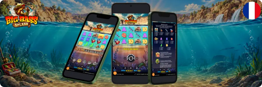 Gameplay mobile dans la Big Bass Splash demo
