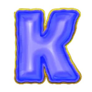 Blue K slot symbol