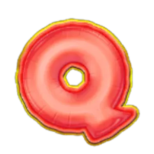 Red Q slot symbol