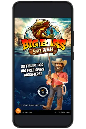 Big Bass Splash slot initial loading screen